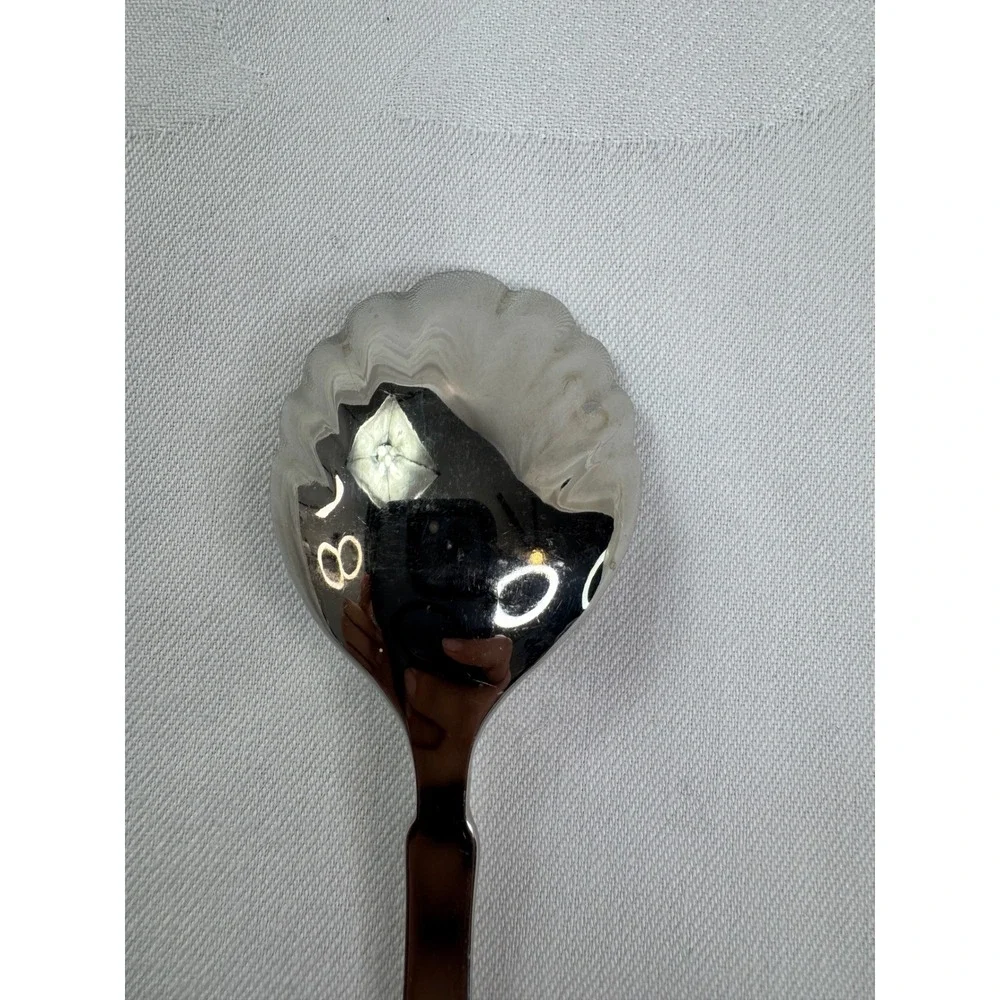 Zwilling J.A. Henckels Sugar Shell Spoon 18/10 Stainless Steel Scalloped 6 Inch